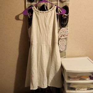 Children's Place White jeweled dress